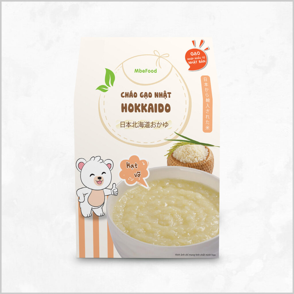 Cháo gạo Nhật Hokkaido hạt vỡ 72g Bột Cháo Ăn Dặm Gạo Nhật